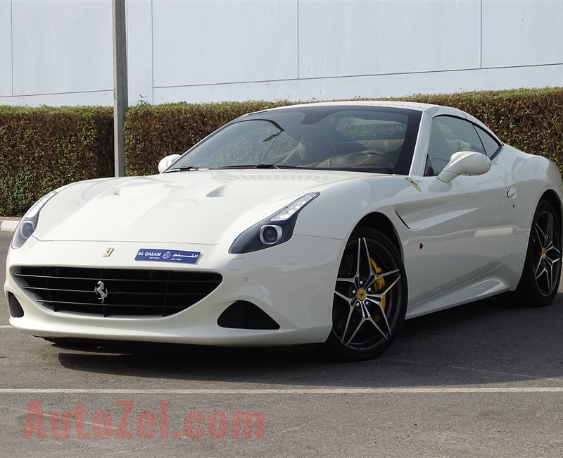 FERRARI CALIFORNIA T 3.9L TWIN-TURBO- 2016- WHITE- 300 KM ONLY- GCC SPECS