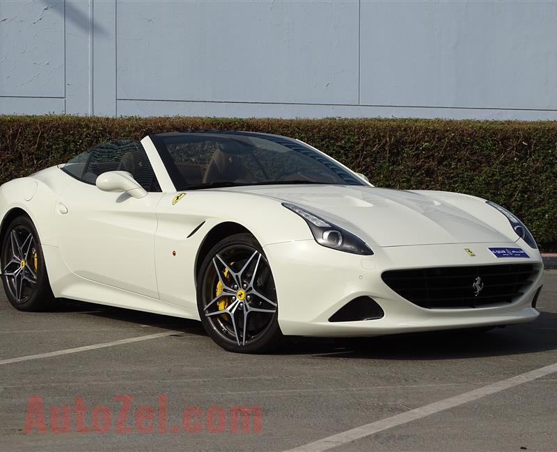 FERRARI CALIFORNIA T 3.9L TWIN-TURBO- 2016- WHITE- 300 KM ONLY- GCC SPECS