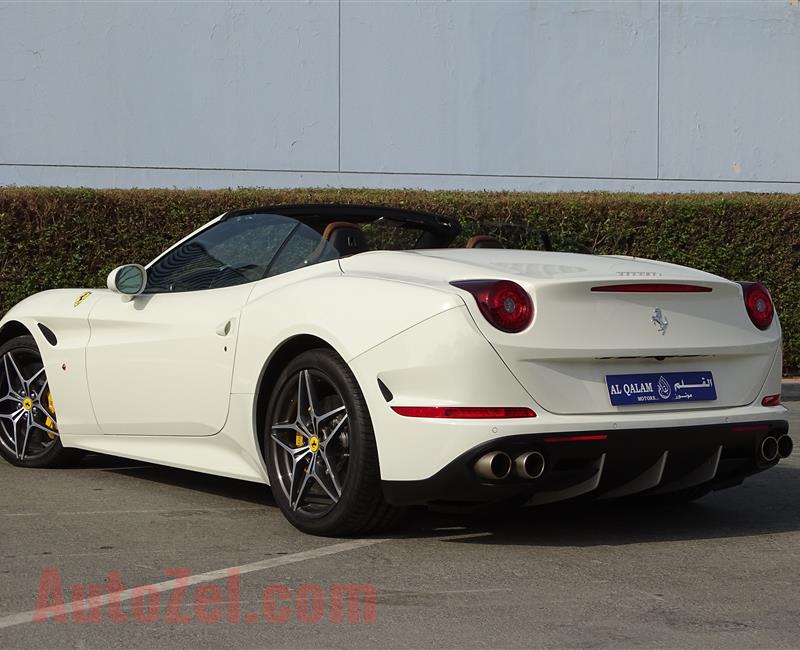 FERRARI CALIFORNIA T 3.9L TWIN-TURBO- 2016- WHITE- 300 KM ONLY- GCC SPECS