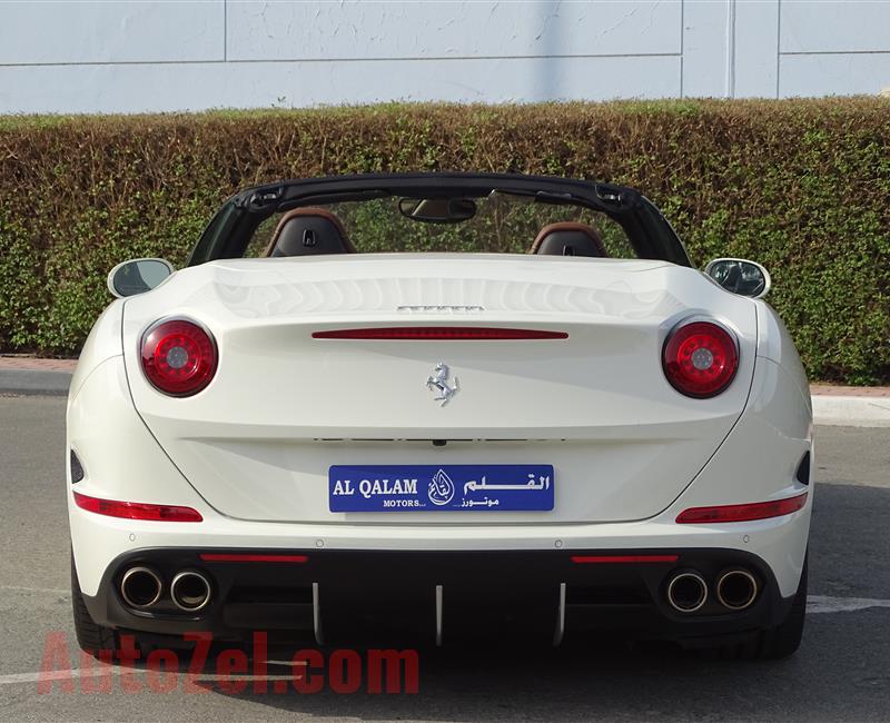 FERRARI CALIFORNIA T 3.9L TWIN-TURBO- 2016- WHITE- 300 KM ONLY- GCC SPECS