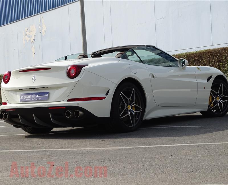 FERRARI CALIFORNIA T 3.9L TWIN-TURBO- 2016- WHITE- 300 KM ONLY- GCC SPECS