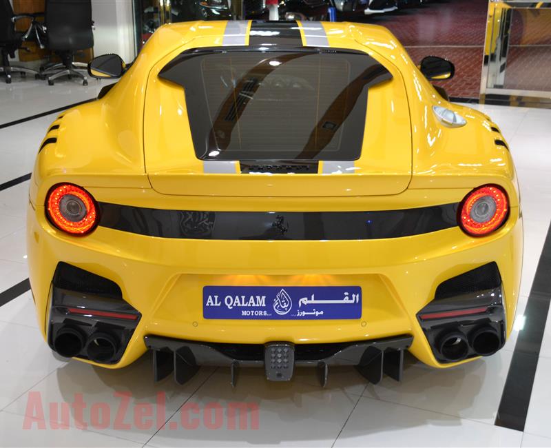 BRAND NEW FERRARI F12 TDF- 2016- YELLOW- GCC SPECS- 1 OF 799 CARS IN THE WORLD