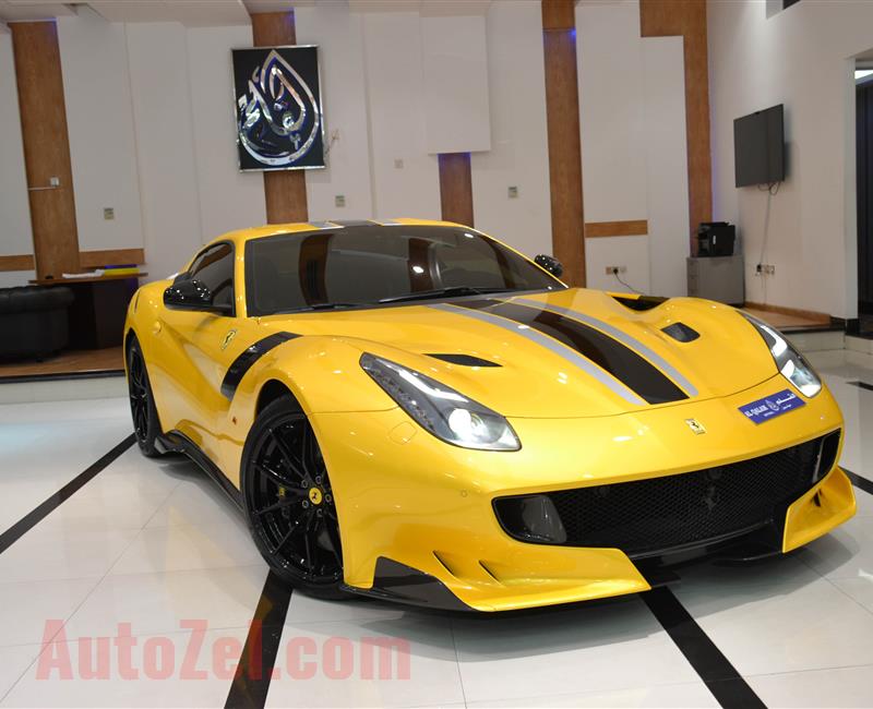 BRAND NEW FERRARI F12 TDF- 2016- YELLOW- GCC SPECS- 1 OF 799 CARS IN THE WORLD