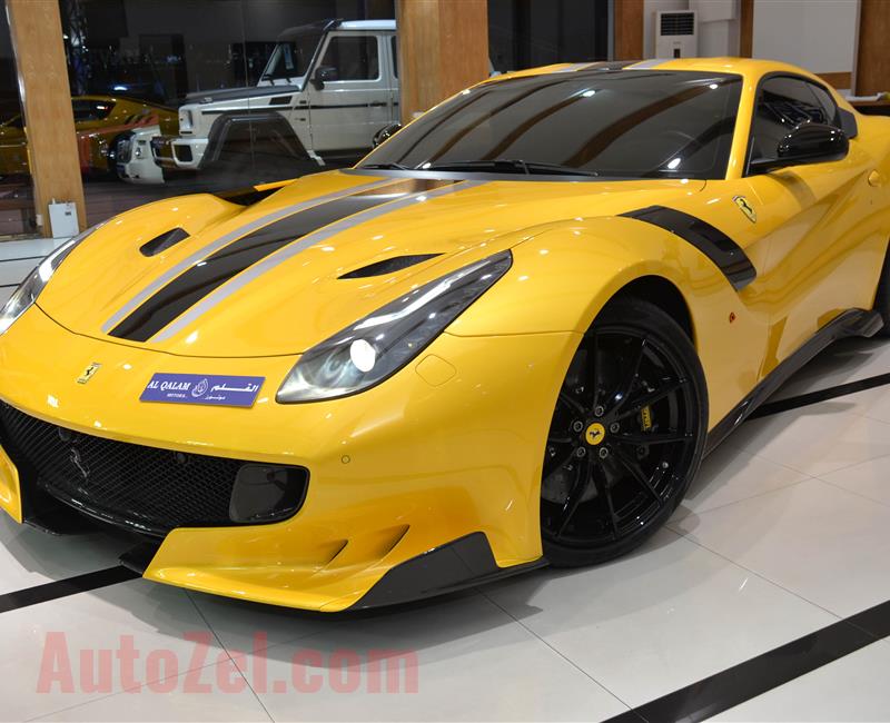 BRAND NEW FERRARI F12 TDF- 2016- YELLOW- GCC SPECS- 1 OF 799 CARS IN THE WORLD