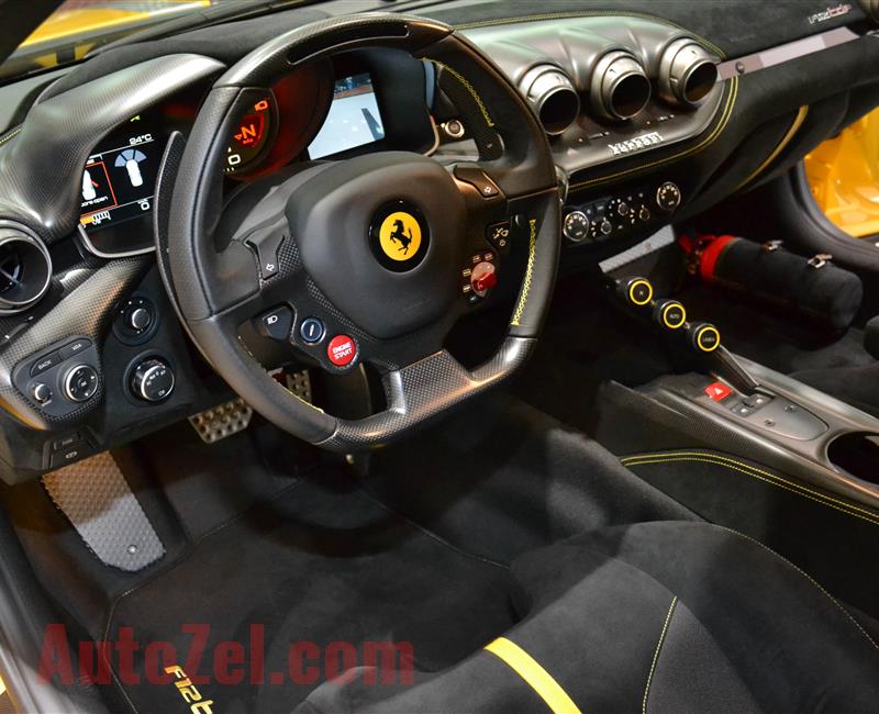 BRAND NEW FERRARI F12 TDF- 2016- YELLOW- GCC SPECS- 1 OF 799 CARS IN THE WORLD