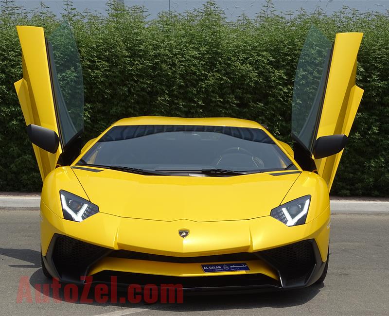 LAMBORGHINI AVENTADOR LP750-4 SV- 2016- YELLOW- 800 KM ONLY- EUROPEAN SPECS- 1 OF 600 CARS