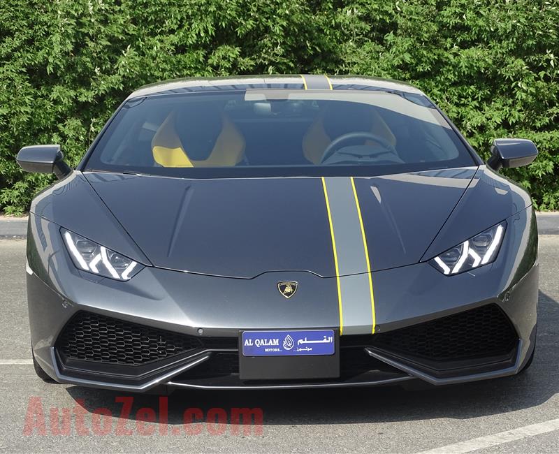 NEW LAMBORGHINI HURACAN LP610-4- 2018- GRAY- GCC SPECS