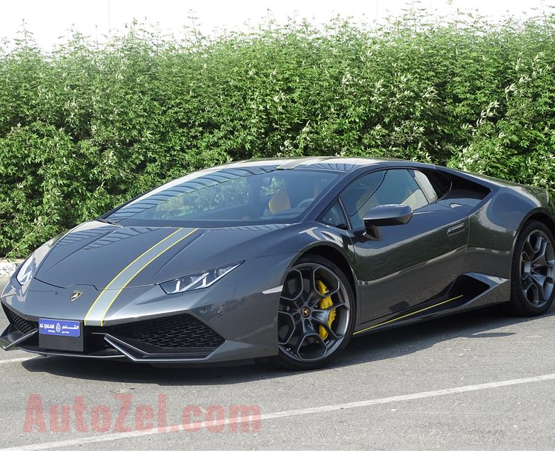 NEW LAMBORGHINI HURACAN LP610-4- 2018- GRAY- GCC SPECS