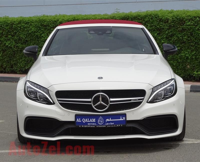 MERCEDES-BENZ C63s AMG- 2018- WHITE- 7 000 KM- GCC SPECS