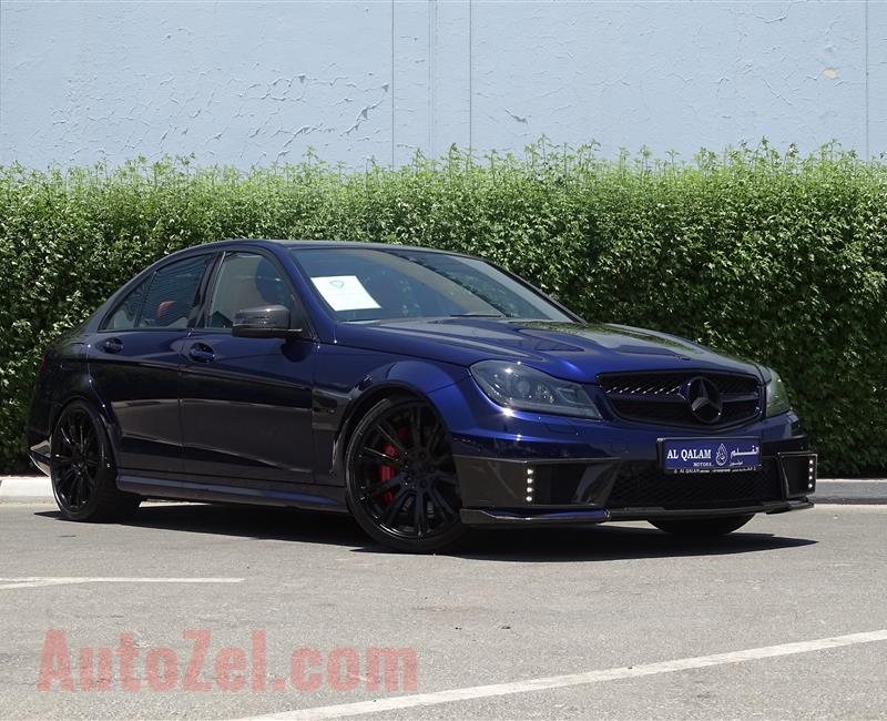 MERCEDES-BENZ C63 BRABUS B63- 2013- BLUE- 6 000 KM- GCC- 1 OF 10 CARS IN THE WORLD