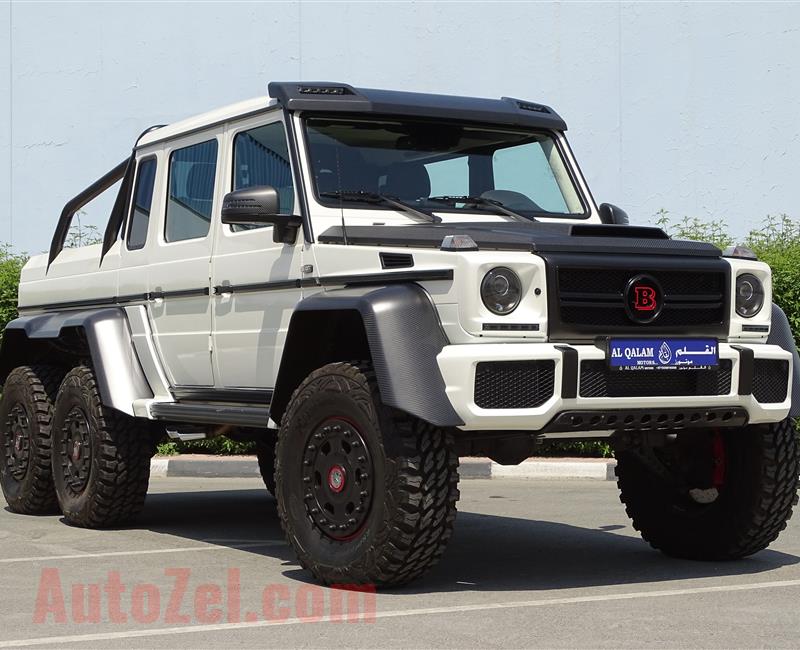 MERCEDES-BENZ G63 6X6 B700 BRABUS- 2014- WHITE- 3 000 KM ONLY- GCC SPECS