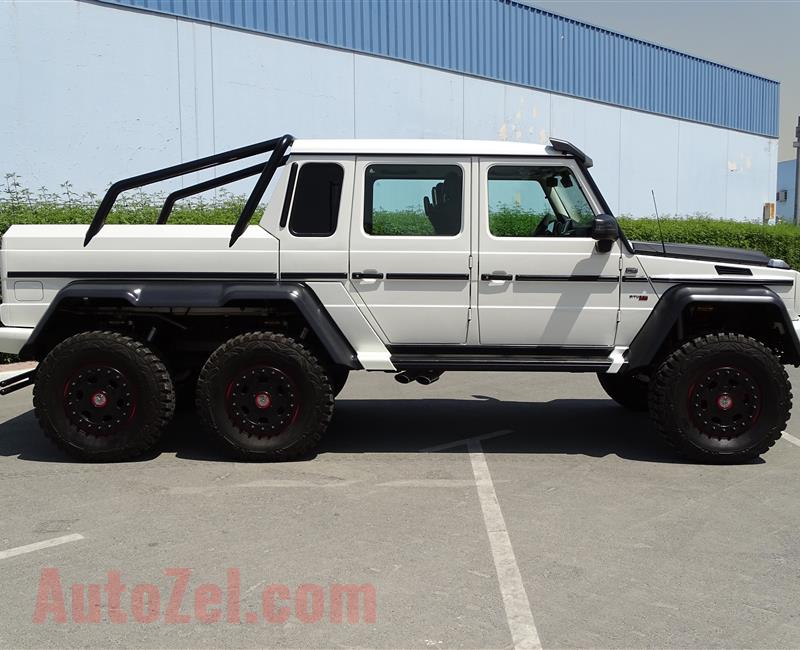 MERCEDES-BENZ G63 6X6 B700 BRABUS- 2014- WHITE- 3 000 KM ONLY- GCC SPECS