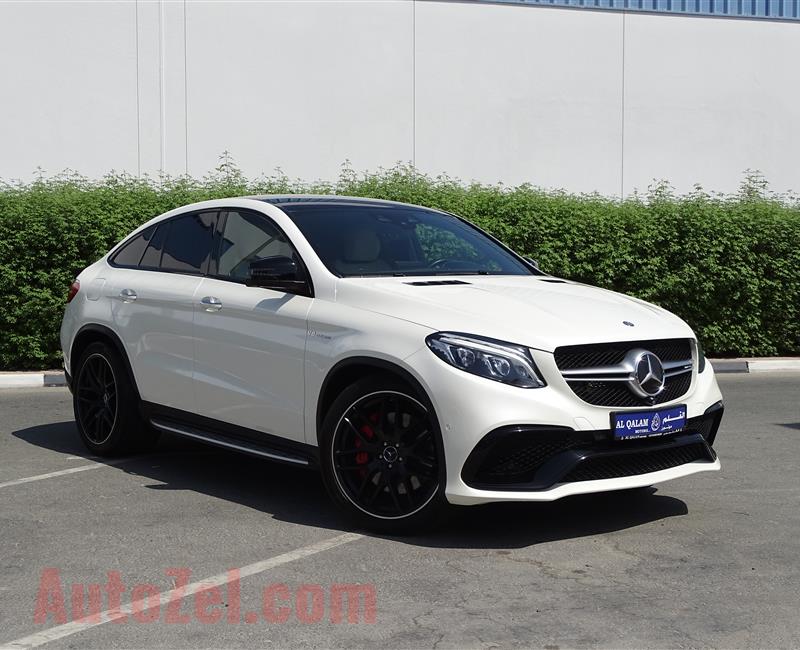 MERCEDES-BENZ GLE63s- 2016- WHITE- 90 000 KM- GCC SPECS