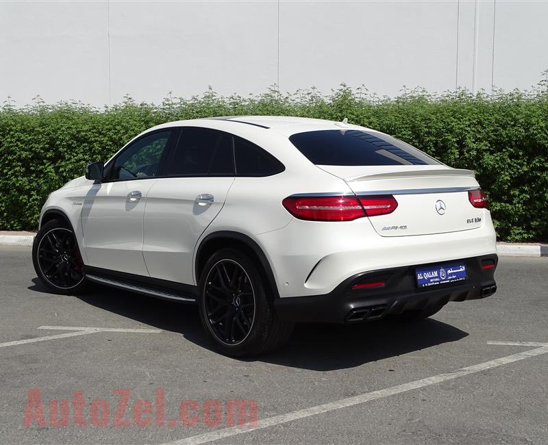 MERCEDES-BENZ GLE63s- 2016- WHITE- 90 000 KM- GCC SPECS