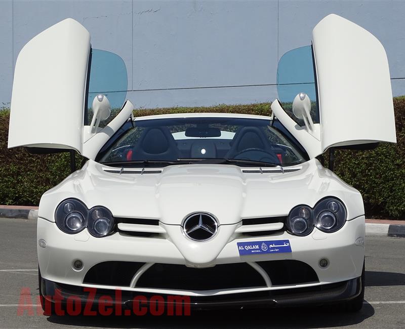 MERCEDES-BENZ SLR 722S- 2009- WHITE- 1 500 KM ONLY- GCC