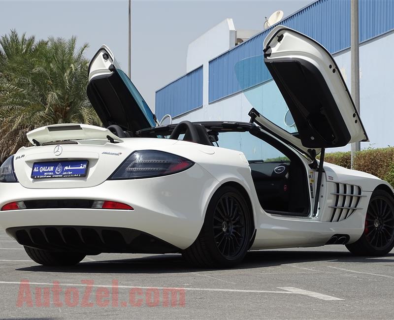 MERCEDES-BENZ SLR 722S- 2009- WHITE- 1 500 KM ONLY- GCC