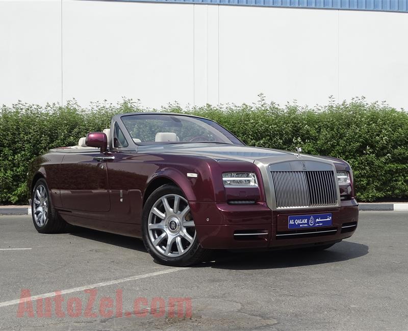 ROLLS ROYCE PHANTOM- DROPHEAD- 2014- MAROON- 25 000 KM ONLY- EUROPEAN SPECS