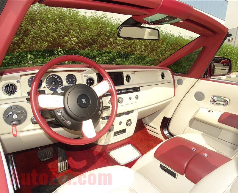 ROLLS ROYCE PHANTOM- DROPHEAD- 2014- MAROON- 25 000 KM ONLY- EUROPEAN SPECS