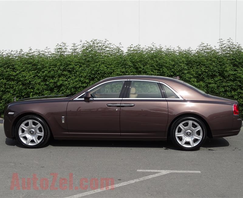 ROLLS ROYCE GHOST- 2012- BROWN- 68 000 KM- GCC SPECS