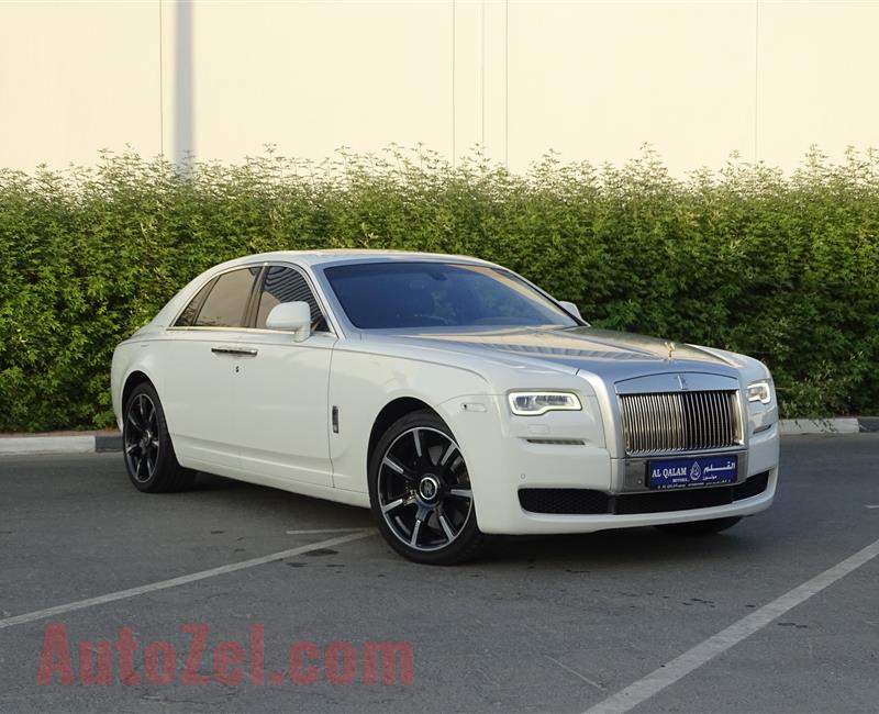 ROLLS ROYCE GHOST- 2016- WHITE- 67 000 KM- GCC SPECS