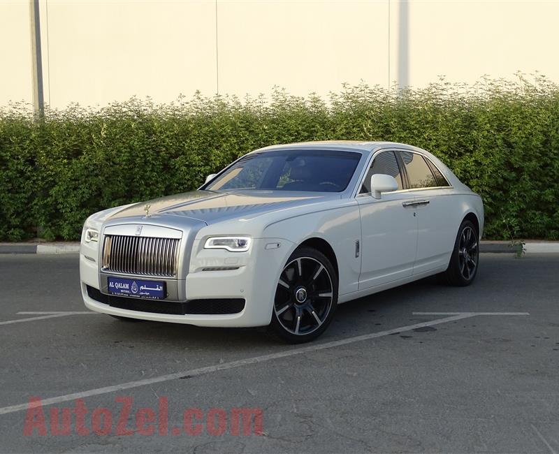 ROLLS ROYCE GHOST- 2016- WHITE- 67 000 KM- GCC SPECS