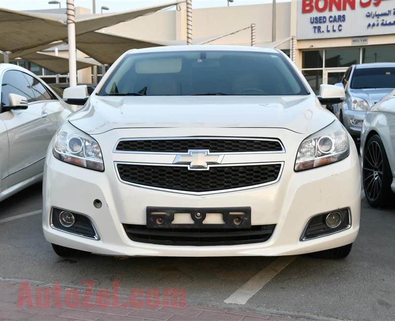 CHEVROLET MALIBU, V4- 2013- WHITE- 120 000 KM- GCC