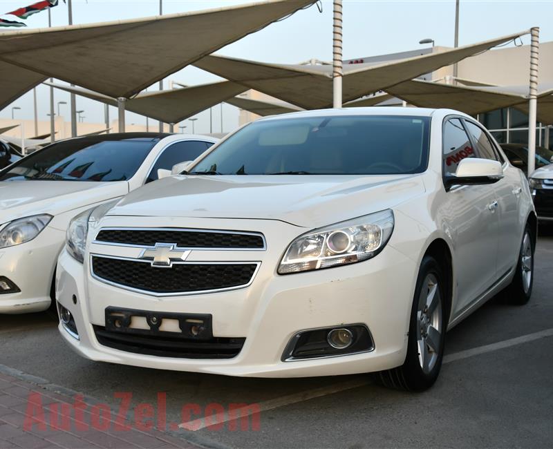 CHEVROLET MALIBU, V4- 2013- WHITE- 120 000 KM- GCC