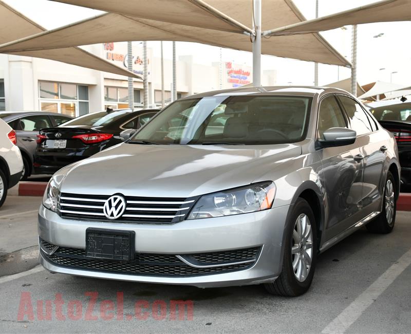 VOLKSWAGEN PASSAT, V4- 2014- GREY- 142 000 KM- GCC