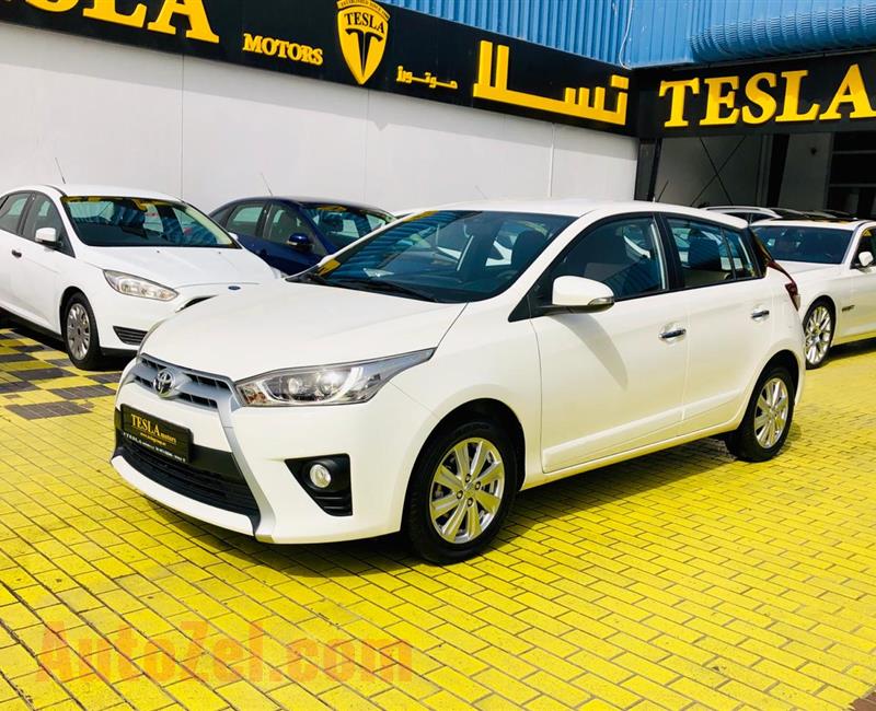 TOYOTA YARIS / SE+ / HATCHBACK / GCC / 2016 / FULL OPTION / WARRANTY / FSH! / ONLY 543 DHS MONTHLY!!