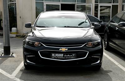 CHEVROLET MALIBU- 2018- BLACK- 17 000 KM- GCC SPECS