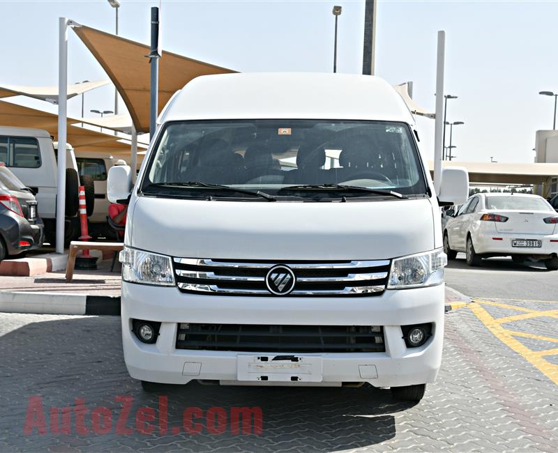 foton model 2016 - white - 127,000 km  