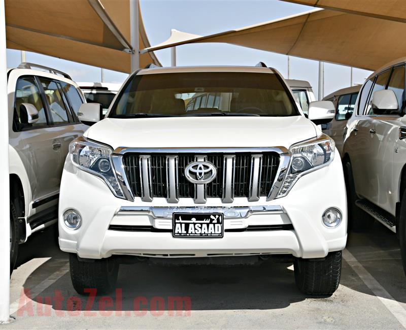 Toyota Land Cruiser Prado- 2015 - white - 85,000 km - v6 - gcc 