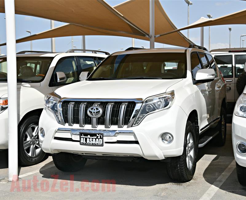 Toyota Land Cruiser Prado- 2015 - white - 85,000 km - v6 - gcc 