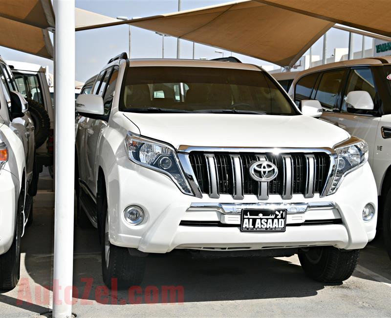 Toyota Land Cruiser Prado- 2015 - white - 85,000 km - v6 - gcc 