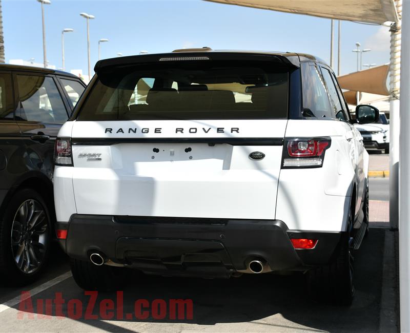 RANGE ROVER SPORT HSE- 2014- WHITE- 105 000 KM- GCC SPECS