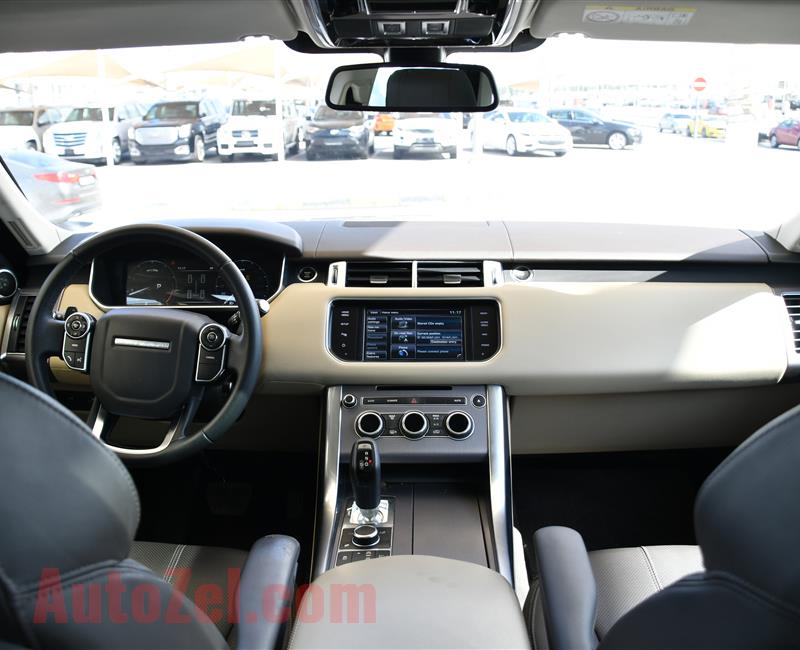 RANGE ROVER SPORT HSE- 2014- WHITE- 105 000 KM- GCC SPECS