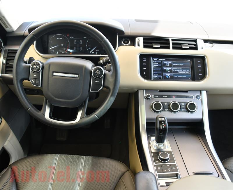 RANGE ROVER SPORT HSE- 2014- WHITE- 105 000 KM- GCC SPECS