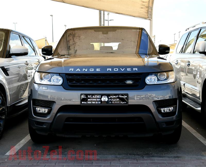 RANGE ROVER SUPERCHARGED- 2015- GRAY- 78 000 KM- GCC SPECS