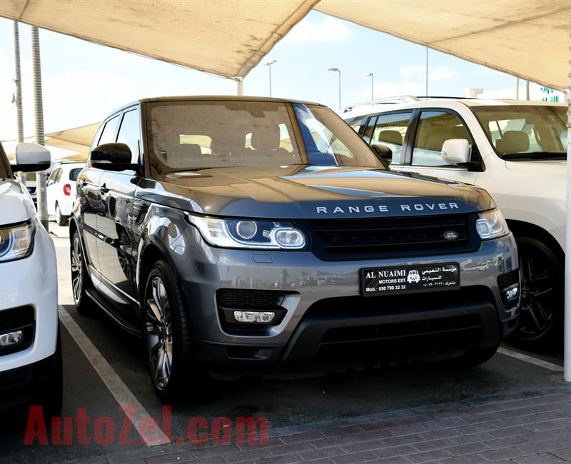 RANGE ROVER SUPERCHARGED- 2015- GRAY- 78 000 KM- GCC SPECS