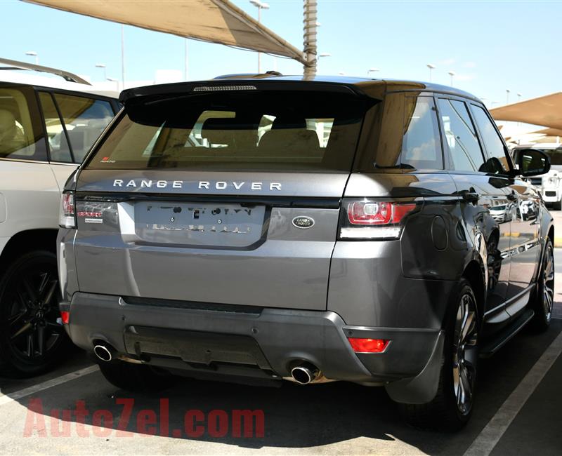 RANGE ROVER SUPERCHARGED- 2015- GRAY- 78 000 KM- GCC SPECS