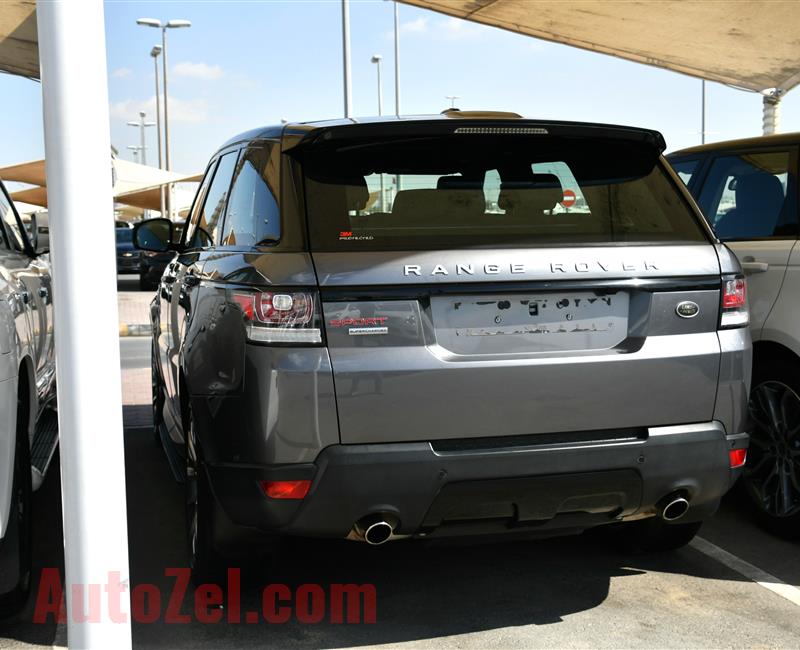 RANGE ROVER SUPERCHARGED- 2015- GRAY- 78 000 KM- GCC SPECS