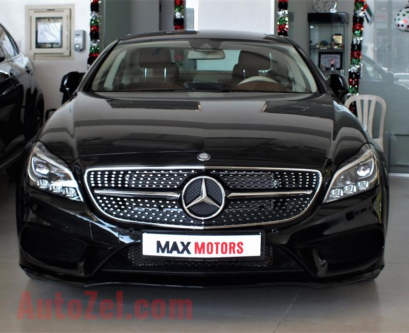 MERCEDES-BENZ CLS400- 2017- BLACK- 21 000 KM- GCC SPECS