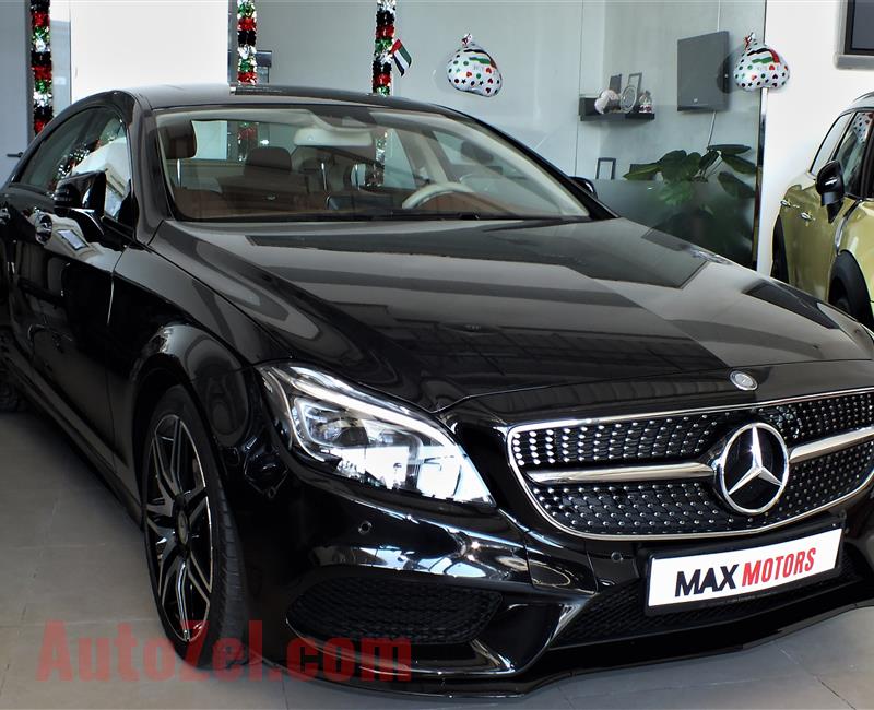 MERCEDES-BENZ CLS400- 2017- BLACK- 21 000 KM- GCC SPECS