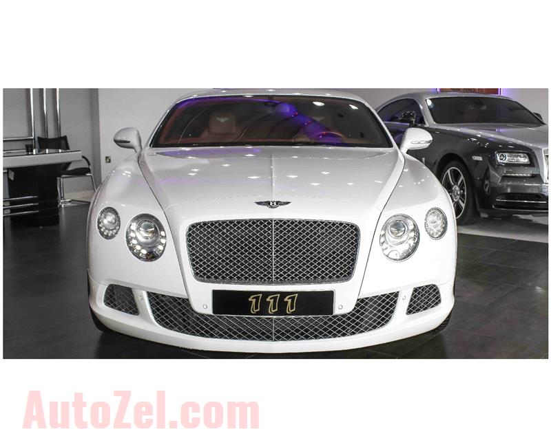 BENTLEY CONTINENTAL GT W12- 2012- WHITE- 90 000 KM- GCC SPECS