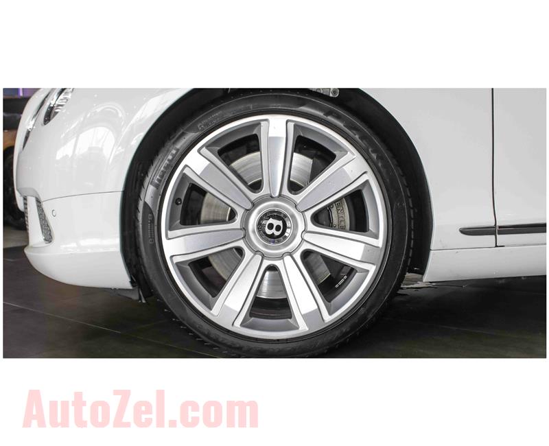 BENTLEY CONTINENTAL GT W12- 2012- WHITE- 90 000 KM- GCC SPECS