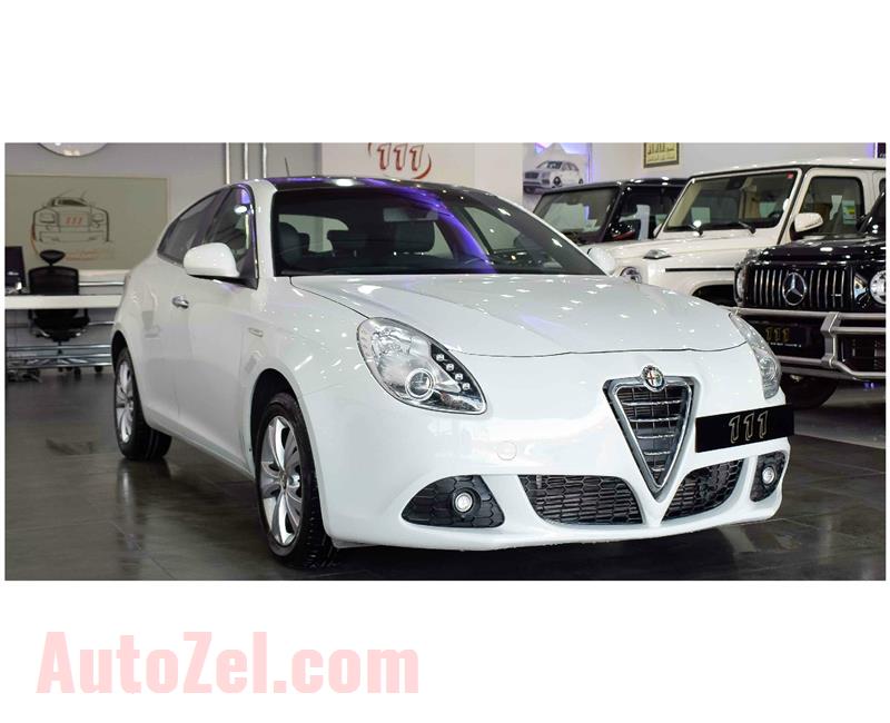 ALFA ROMEO GIULIETTA- 2013- WHITE- 69 000 KM- GCC SPECS
