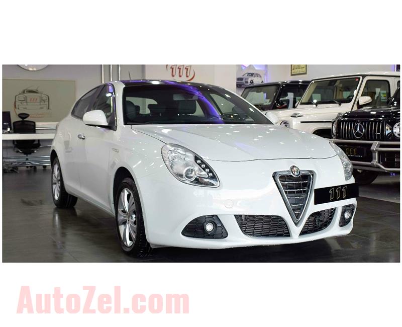 ALFA ROMEO GIULIETTA- 2013- WHITE- 69 000 KM- GCC SPECS