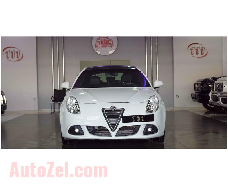 ALFA ROMEO GIULIETTA- 2013- WHITE- 69 000 KM- GCC SPECS