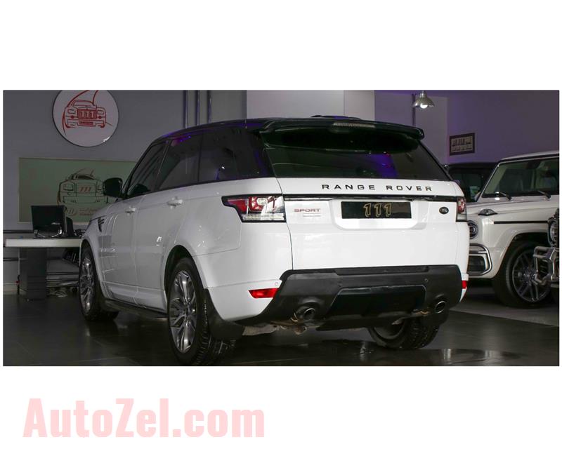 RANGE ROVER SPORT SUPERCHARGED, V8- 2014- WHITE- 165 000 KM- GCC