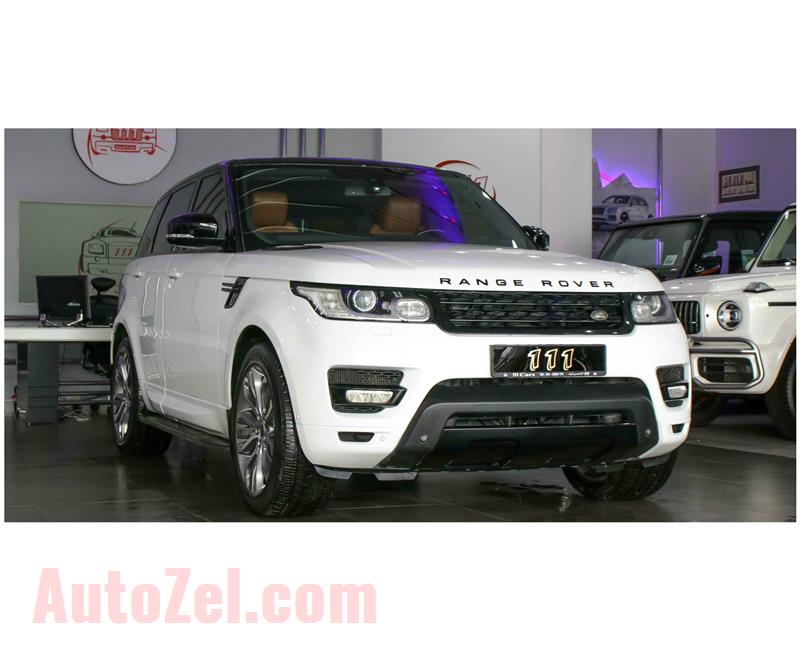 RANGE ROVER SPORT SUPERCHARGED, V8- 2014- WHITE- 165 000 KM- GCC